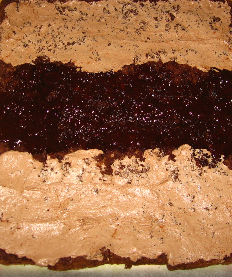 Rulada cu crema de ciocolata si visine