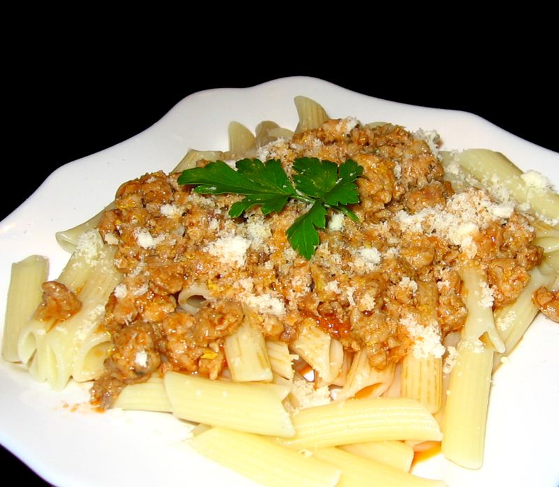 Paste cu carne de porc si parmezan