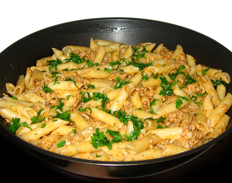 Paste cu carne de porc si parmezan