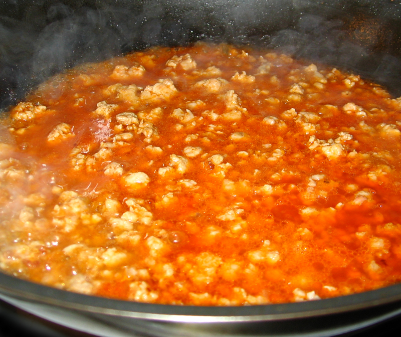 Paste cu carne de porc si parmezan