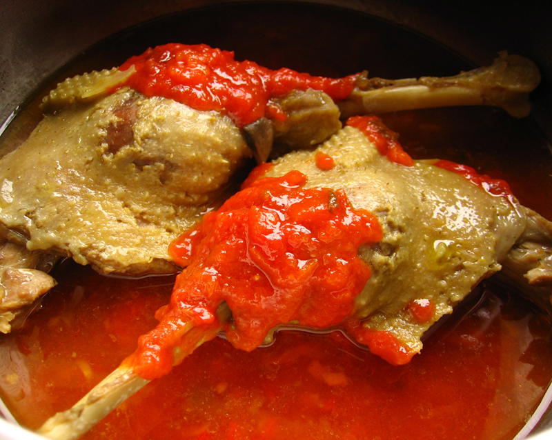 Friptura de gasca in sos